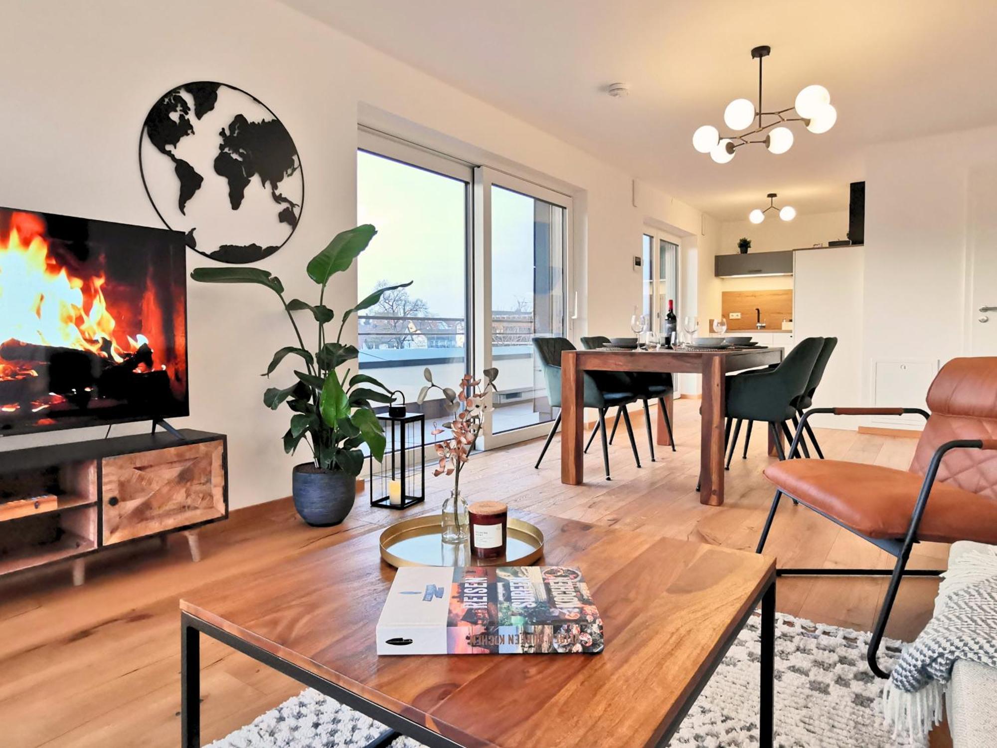 Apartament Fynbos Penthouse Deluxe, Balkon, Parkplatz Straubing Zewnętrze zdjęcie